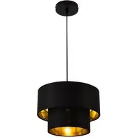 lux.pro Hängeleuchte, ohne Leuchtmittel, »Lopar« Deckenleuchte Pendelleuchte 30cm schwarz/gold