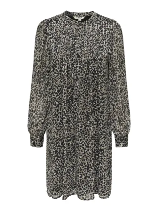 ONLY - ONLMAVIE LIFE LS SHORT LOOSE DRESS WVN Black - Gr. - XL