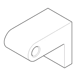 Dornbracht Halter für Wannengriff 081767500-00 chrom