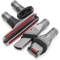 Trade-Shop Staubsaugerdüsen-Set passend für Dyson DC31 DC32 DC33C DC45 DC58 V6 Flexi, Zubehör für Dyson 918508-01, 18507-04, 914361-01, 91436101, (4-tlg), Bürsten-Set / Bürsten-Aufsätze