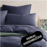 Seralino Bettwäsche Set, Perkal, 2 teilig, 100% Bio Baumwolle, ab gr. 135x200, Perkal, besonders weich & atmungsaktiv, BCI zertifiziert, mit Reißverschluss