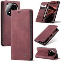 SmartUP Smartphone-Hülle für Xiaomi Redmi Note 14 Pro 5G Klapphülle Fliphülle Tasche Case Cover 6,67 Zoll, Integrierte Standfunktion, zwei Kartenfächer