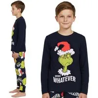 Sarcia.eu Pyjama Grinch Weihnachts-Pyjama für Jungen, zweiteilig, 100% Baumwolle