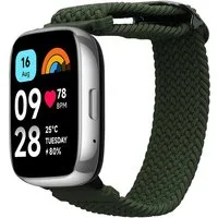 kwmobile Armband für Xiaomi Redmi Watch 3 Active Smartwatch, 1-tlg., Nylon Fitnesstracker Sportarmband Band - Innenmaße von 14 - 22 cm