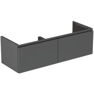 Ideal Standard Möbeldoppel-Waschtischunterschrank Finesse 1200x440x370mm 2 Auszüge Anthrazit matt, E E3389Y2