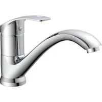 Eisl Spültischarmatur Rimini 360° schwenkbarer Wasserhahn, Mischbatterie, Spültischarmatur in Chrom