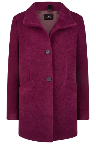Barbara Lebek - Wolljacke dark plum - Gr. - 44