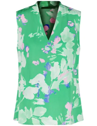 TAIFUN - Bluse ohne Arm grün - Gr. - 36