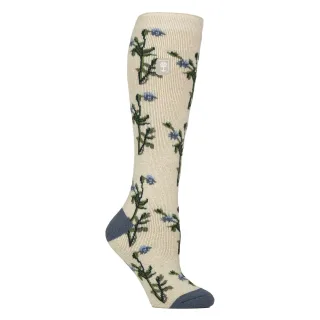 Lange Wellington-Stiefelsocken für Frauen | Blumen-Welly-Socken