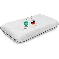 casimum Nackenstützkissen COMFORT Nackenkissen klassische Form & große Liegefläche, Füllung: Memory Foam (Memory Schaum), Bezug: Ohne, Seitenschläfer, Rückenschläfer, Ergonomisches Nackenkissen, HWS Kopfkissen, 70x40 cm