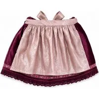 BONDI Trachtenrock Mädchen Samtrock mit Schürze 26104, Blueberry