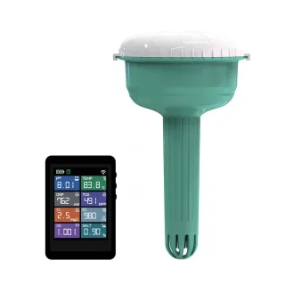8-in-1 Smart WIFI Floating Pool Water Tester Digital PH Chlorine TDS Salinity ORP EC Temp Meter with Tuya App Monitor