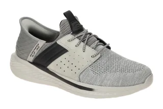 Skechers 210811 GRY Herren Slipper Halbschuhe Grau Air Cooled Memory Foam