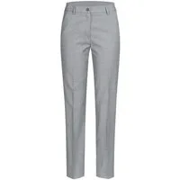 GREIFF Anzughose Greiff Corporate Modern WITH 37.5® Damen Hose Slim-Fit Hellgrau