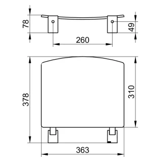Keuco Klappsitz Plan 14980, 14980010037