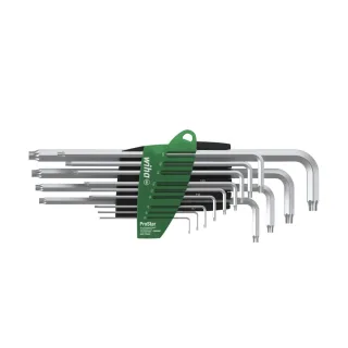 Wiha Stiftschlüssel Set im ProStar Halter TORX 13-teilges Set titansilber - 39104