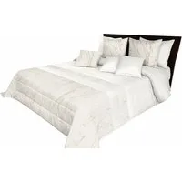 Rodnik Tagesdecke Carrara, Luxuriöses 3 tlg. Set mit 2 Kissenbezügen, gesteppt, hochwertig