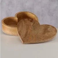 BOLTZE GRUPPE GmbH Dose Boltze, Box Lurea Herz Mango Holz 20 cm, 2085144 (1 St)