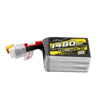 Tattu R-Line Version 6.0 22.2V 1480mAh 160C 6S SQ Lipo Battery XT60 Plug for SpeedyBee Master 5 V2 DarwinFPV CineApe35 6