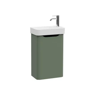 VitrA New Integra Round Set Handwaschbecken mit Unterschrank 1 Tür Türanschlag rechts 45 Matt,69839 69839