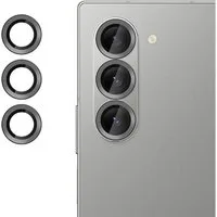 Wigento Handyhülle Für Samsung Galaxy Z Fold7 5G Kamera 9H Hart Glas Schutz Ring Schwarz, Glasringe mit 9H Härte für präzisen Kameraschutz