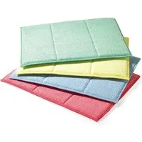 SAUGAUF Vielseitige Mikrofaser-Reinigungstücher extrem saugfähig und langlebig Reinigungstücher (Spar-Set grün, 3-tlg., Schnell und gründlich gegen den Schmutz)
