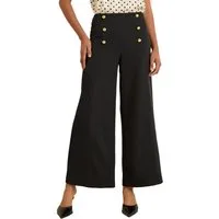 Love & Roses Palazzohose Love & Roses Hose mit weitem Bein (1-tlg)