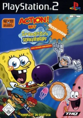 Action mit Sponge Bob und seinen Freunden (Software Pyramide)