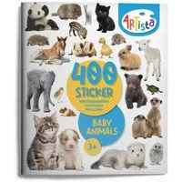 ARTISTA Stickerbuch 400 wiederverwendbare Sticker für kreativen Spiel- und Bastelspaß