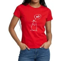 Spreadshirt T-Shirt Maus Lustiger Spruch Nö Bevor Du Fragst Nein Frauen T-Shirt (1-tlg)
