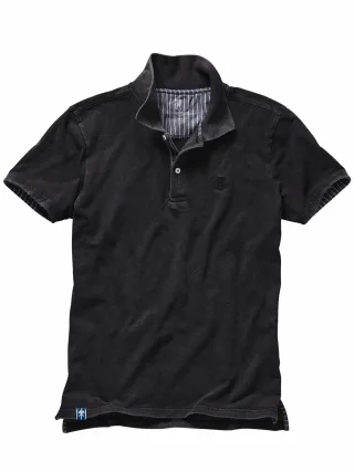 Grubenhelden Herren Zeche-Prosper-Polo Schwarz 100 % Baumwolle