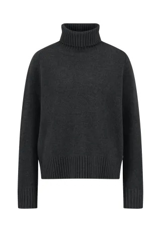 FYNCH-HATTON - PULLOVER ROLLNECK MERINOWOOL *RWS black - Gr. - XS