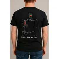 Jägermeister T-Shirt Jägermeister T-Shirt Schwarz Größe M – "This is how we tap.", M