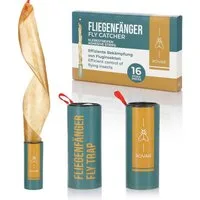 Rovar Insektenfalle Fliegenfänger Fliegenfalle 16er Pack - Giftfreie Leimfalle