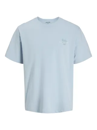 JACK&JONES - JJCORALS TEE SS CREW NECK Celestial Blue - Gr. - L