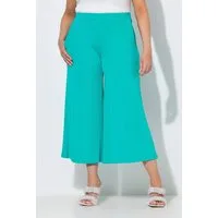 Ulla Popken Funktionshose Culotte Struktur wadenlang gerades Bein
