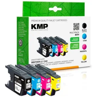 KMP B59V Multipack BK/C/M/Y kompatibel mit Brother LC-1240