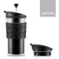 Bodum Besteck-Set Bodum Travel Press schwarz + free extra lid 350ml