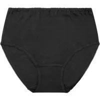 cwonlineshop Taillenslip Sparset Damenslips (6 Stk) in klassischen Uni-Farben (Art-2090) Schwarz