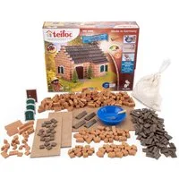 teifoc Historisches Haus Steinbaukasten, (Modellbau für Kinder, 360 St., 3D Puzzle), Konstruktionsspielzeug, Made in Germany