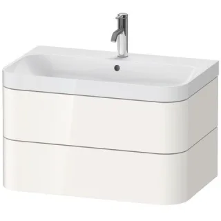 Duravit Happy D.2 Plus c-shaped Set wandhängend Weiß Hochglanz 775x490x480 mm - HP4347O2222 HP4347O2222