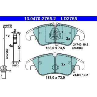 ATE Ceramic Bremsbel?ge vorne Audi A6 A7 Q5