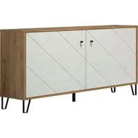 Home affaire Sideboard Tarragona, Sideboard mit 2 Türen & Soft-Close - (B/T/H) 123/40/76 cm