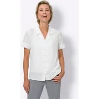 Sieh an! Klassische Bluse Kurzarmbluse Kurzarm