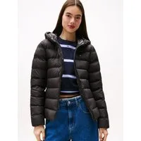 Tommy Jeans Steppjacke TJW SLIM HOOD PRNT DOWN JCKT EXT