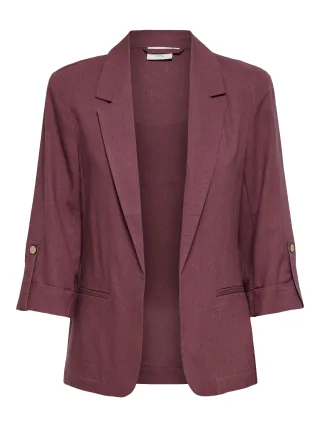 ONLY - ONLGOA 3/4 UNLINE LINEN BL BLAZER CC TLR Rose Brown - Gr. - 34