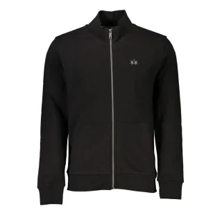 La Martina Schwarzes Baumwoll-Herren-Sweatshirt