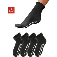 Go in ABS-Socken (Packung, 4-Paar) mit Antirutschsohle und Vollfrottee
