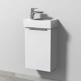 Sanipa 3way Waschtischunterbau zu Villeroy & Boch Avento Waschtisch mit 1 Tür, Weiß-Soft UM62643