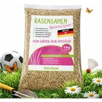 halmland Rasensamen halmland Premium Rasensamen Sport & Spiel 1kg für 40m² schnellkeimend
